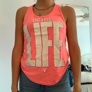 American Eagle Muscle Tank Pink